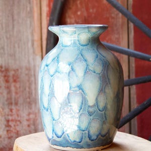 Handmade Ceramic Vase - Unique Pottery, Home Decor (10.5&quot; Tall)