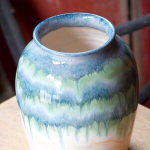 Handmade 8&quot; Tall Ceramic Vase – Unique Artisan Pottery