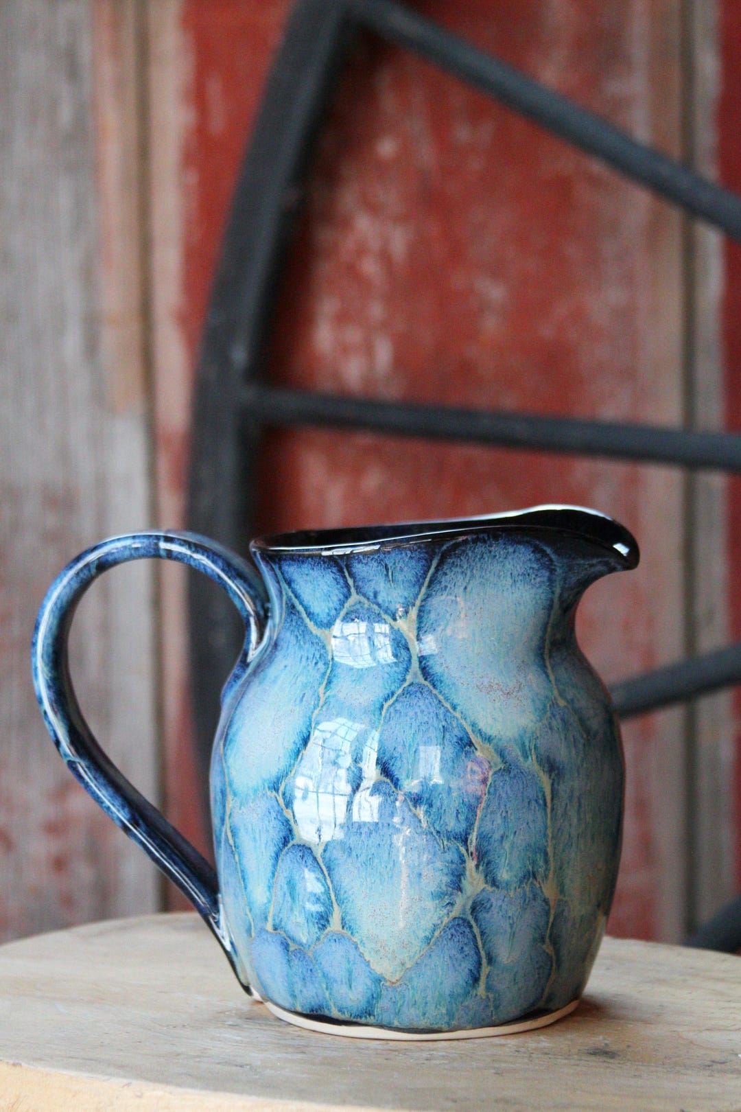 Handmade Medium-sized Ceramic Pitcher – Functional and Decorative ...