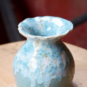 Handmade Small Ceramic Vase - Unique Pottery Home Decor - Perfect for Flowers or Display