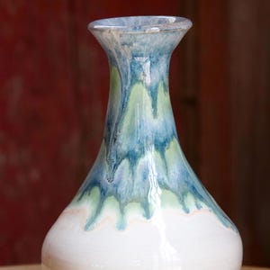 Handmade Ceramic Vase – Glazed Pottery Decor, 7&quot; Tall