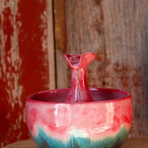 Ceramic Tabletop Fountain | Handmade Pottery Water Fountain | Zen Home Decor