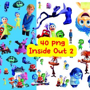 Inside Out 2 Clipart PNG paquete 40 png , Inside Out 2 Descarga digital, Ira Alegría Tristeza Vergüenza Ansiedad, Envidia, Ennui
