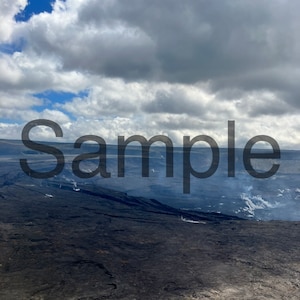Kilauea Crater, JPG Download, Photo of Active Volcano Crater, Hawai&#39;i Volcanoes National Park Downloadable Print, Volcano Phone Background
