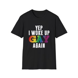 Pride Rainbow Graphic Tee, Unisex Softstyle T-Shirt for LGBTQ+ Celebration, Casual Wear, Gift for Him/Her, Pride Month, LGBTQ+ Community