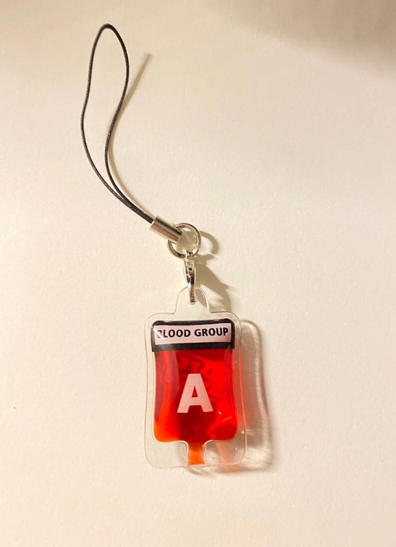 Squishy Blood Keychain, Mini Blood Bag, Blood Type Keychain, Cute Blood ...