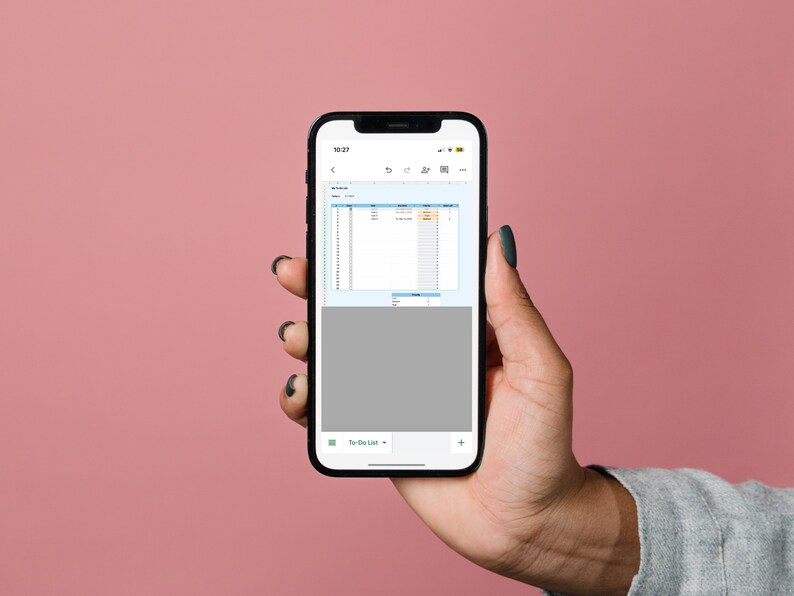 To-do List Google Sheets Printable Mobile Friendly Digital Download - Etsy
