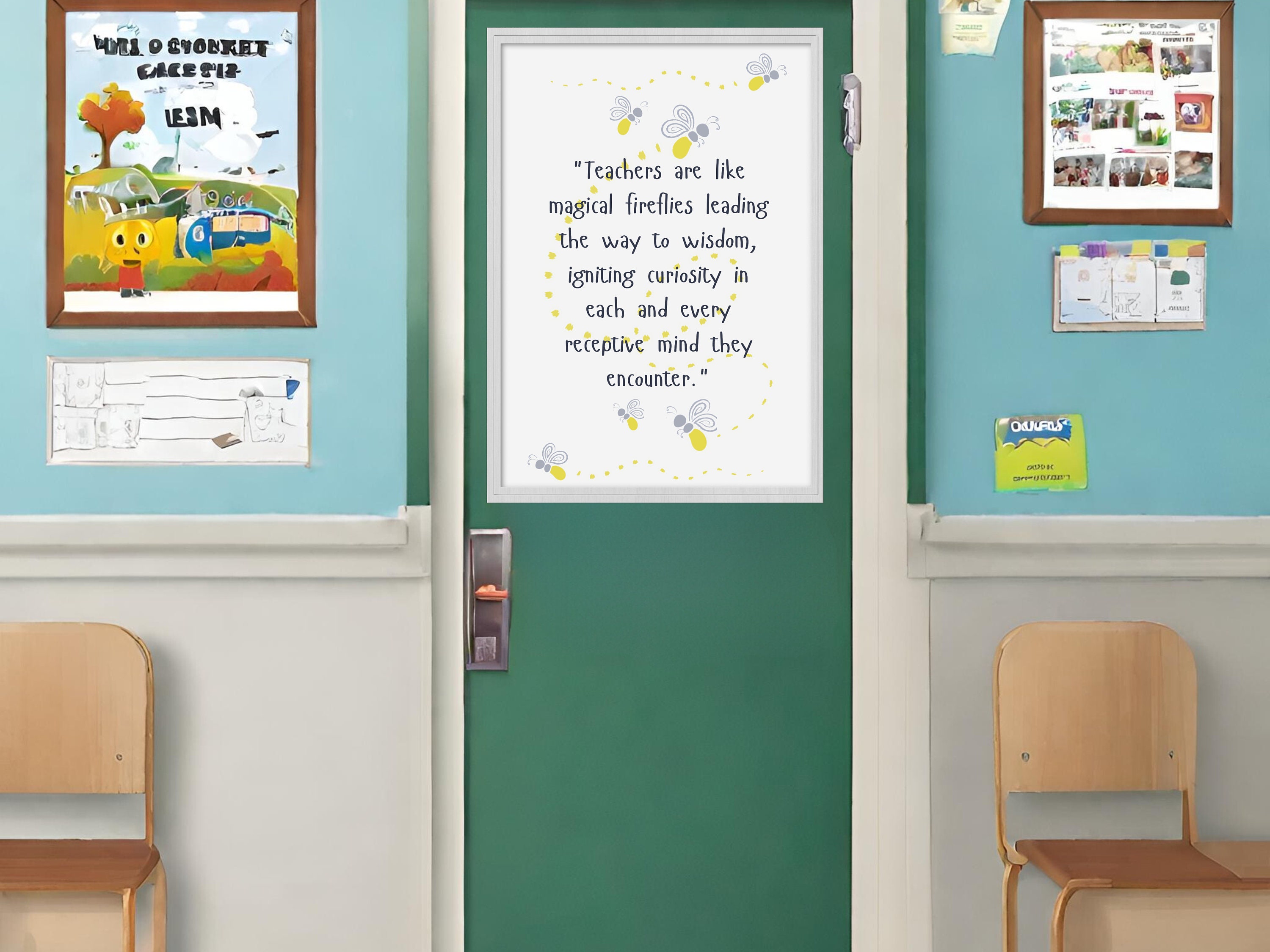 Inspirational Teacher Quote Art Print: Firefly Classroom Decor (digital ...