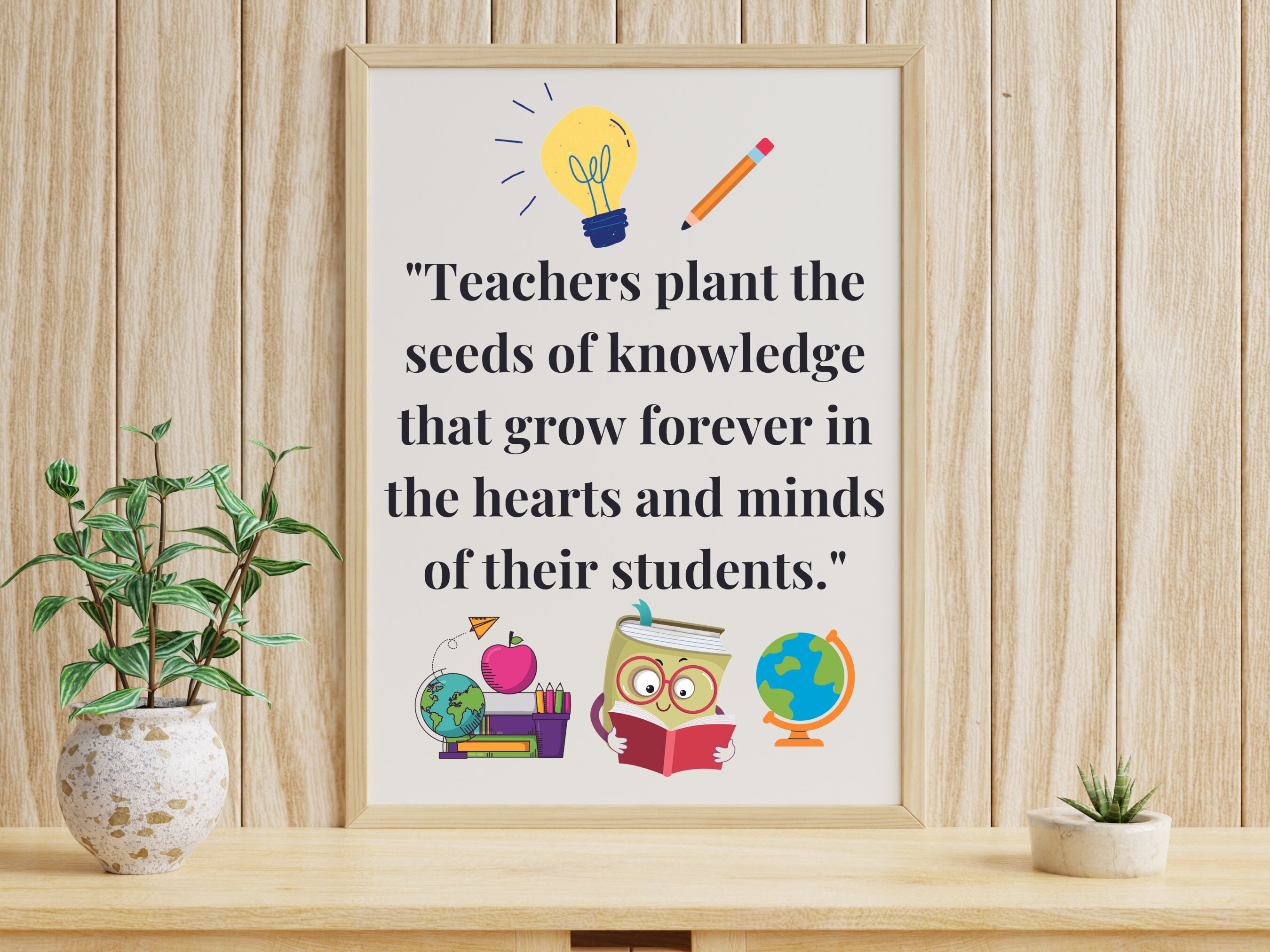 Inspirational Teacher Quote Art Print: Classroom Decor (digital ...