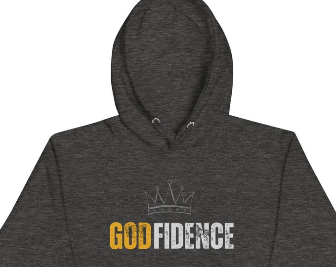 Featured listing image: Godfidence Hoodie, GOD HOODIE, GOAT Shirt, Spiritual Hoodie, God Is Good, Faith In God, Godfidence Hoodie, Christian Gift, Gift For Her