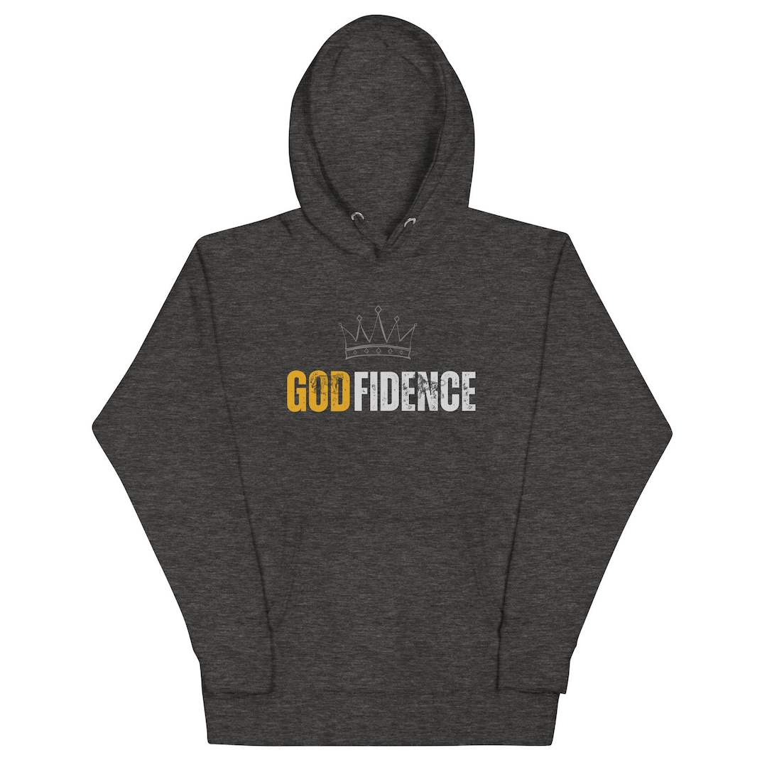 Divine Confidence Hoodie Godfidence Statement Wear, GOD HOODIE, GOAT