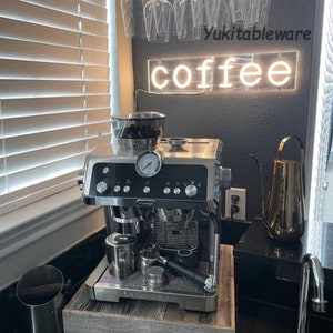 Insegna al neon personalizzata per caffè, regalo di Natale, regali personalizzati, logo aziendale, insegna del bar, insegna a led del caffè, insegna di benvenuto, arte della parete