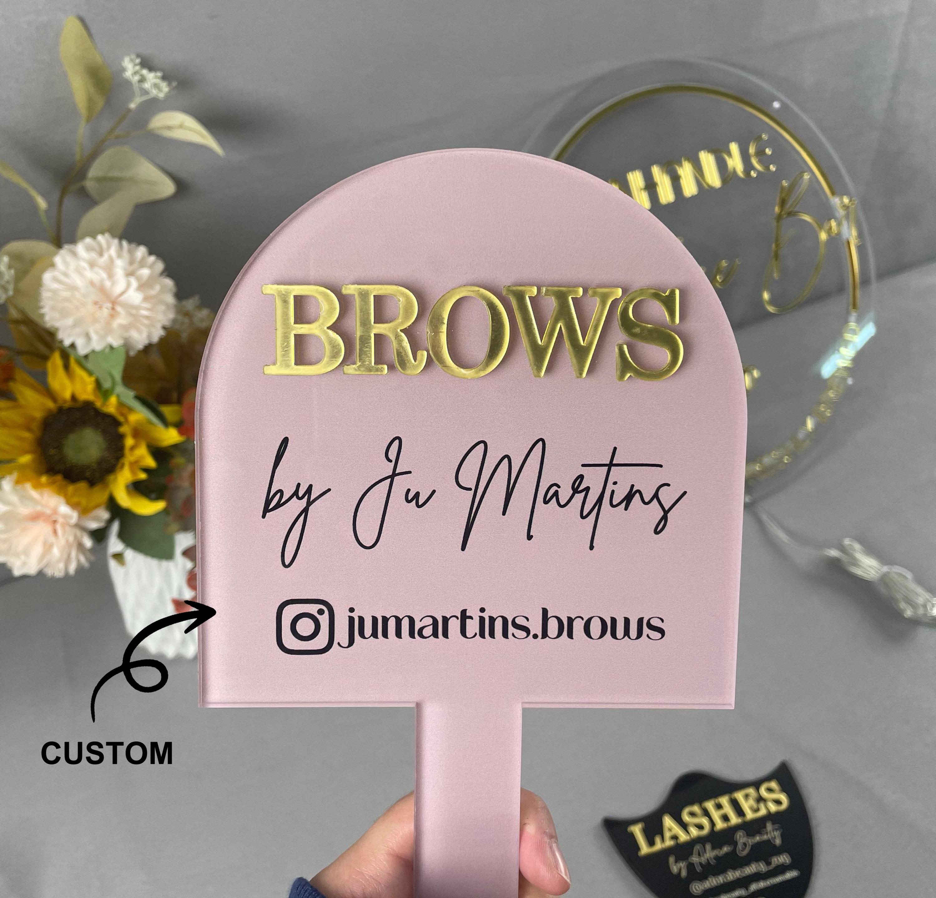 Personalised Oval Handheld Eyelash Mirror, Eyelash Technician Prop, Acrylic Lash Tech Photo Prop, Social Eyelash Beauty, Lash Room Decor