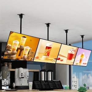 Caja de luz LED delgada, exhibición de carteles con marco LED personalizado, caja de luz LED para menú, cajas de luz publicitarias para restaurantes, cafeterías, tiendas, carteles de pared