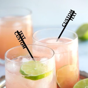 Custom Drink Stirrers, Personalized Name stirrers, 3D Laser Cut Party Decor, cocktail stirrers, Bachelorette Wedding Birthday Party Decor