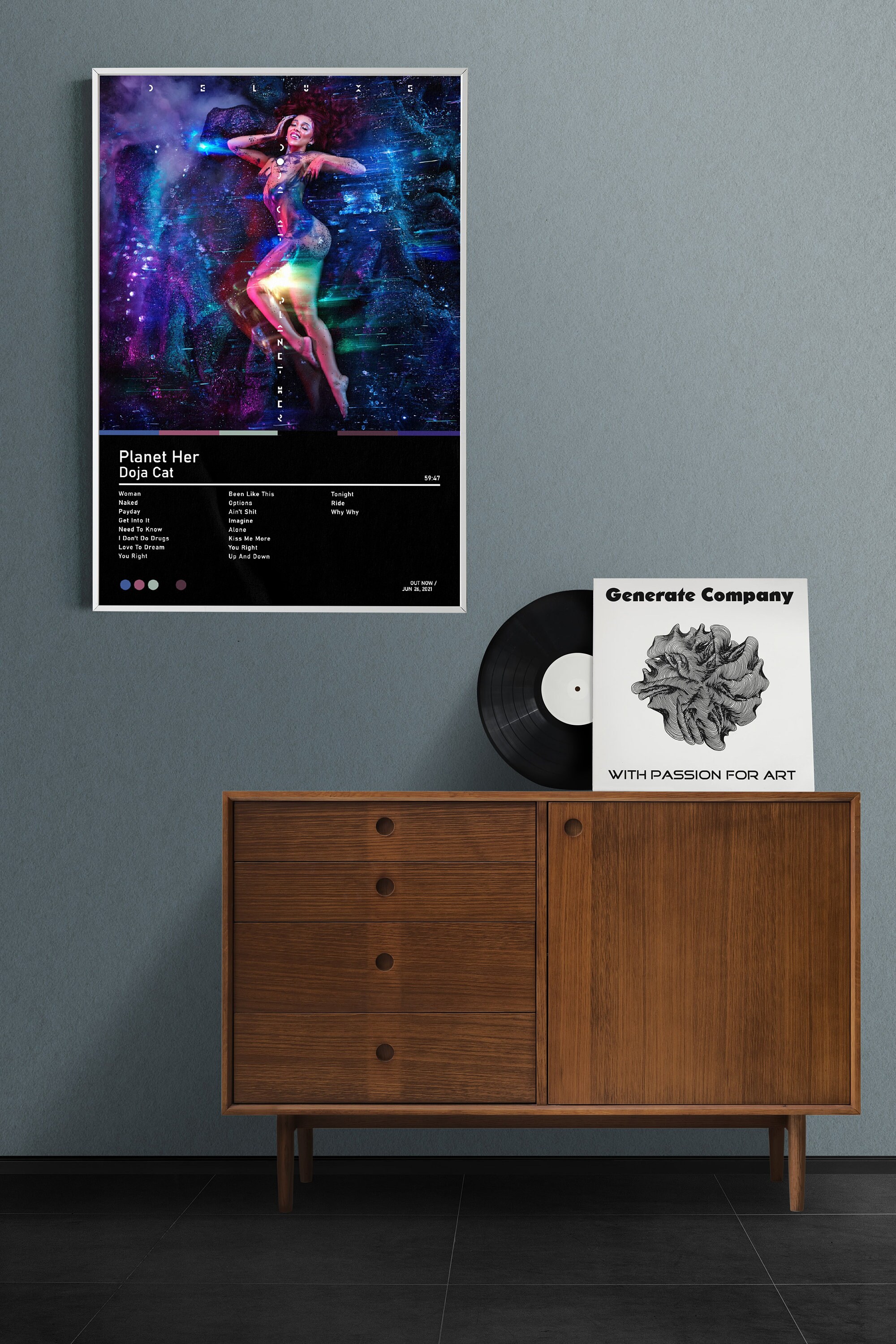 Doja Cat Poster Her Poster Doja Cat Her Tracklist