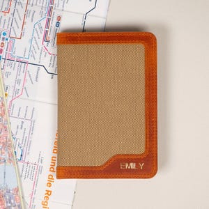 Personalized Leather Passport Holder &  Leather Passport Cover, Embossed Leather Travel Wallet, Anniversary Gift, Custom Gift for Family