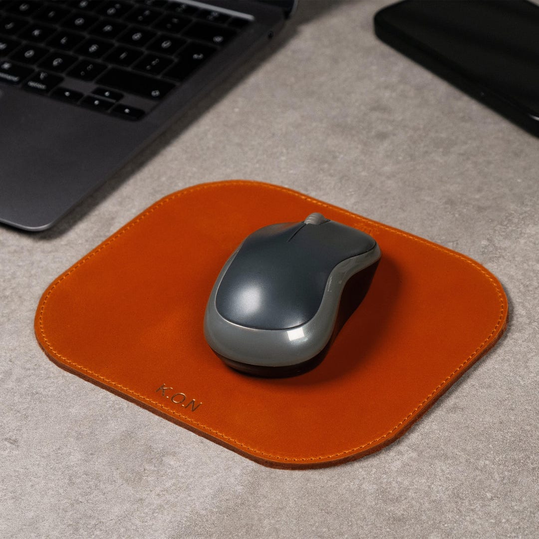 Personalized Small Leather Mouse Pad, Anti-slip Mousepad, Perfect for ...