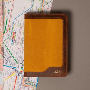 Personalized Leather Passport Holder &  Leather Passport Cover, Personalized Leather Travel Wallet, Anniversary Gift, Custom Gift for Family