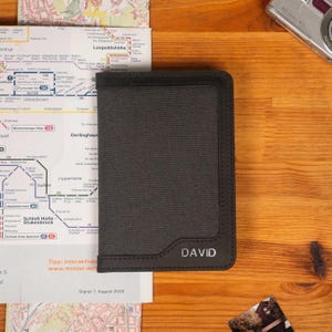 Personalized Leather Travel Wallet &  Leather Passport Cover, Custom Leather Passport Cover, Anniversary, Groomsmen Gift, Travelers Gift