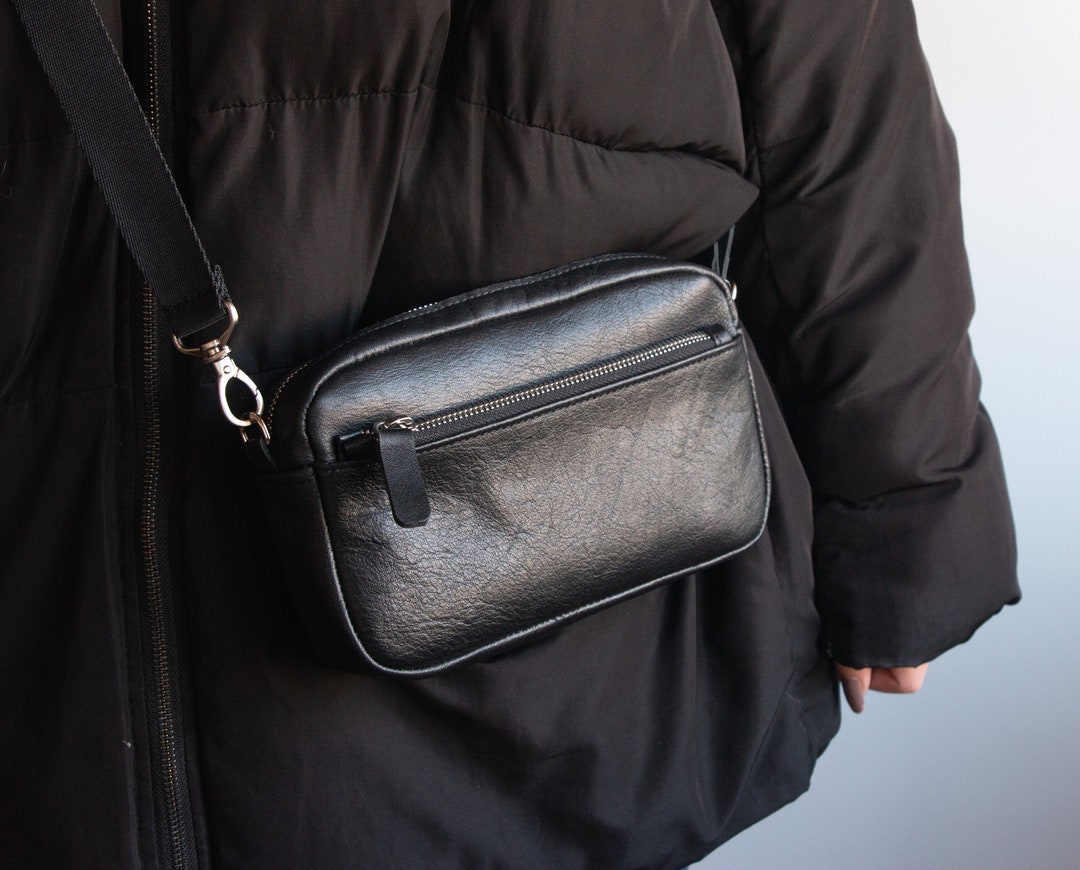 Leather Mini Crossbody and Clutch Bag Leather Crossbody Purse Leather