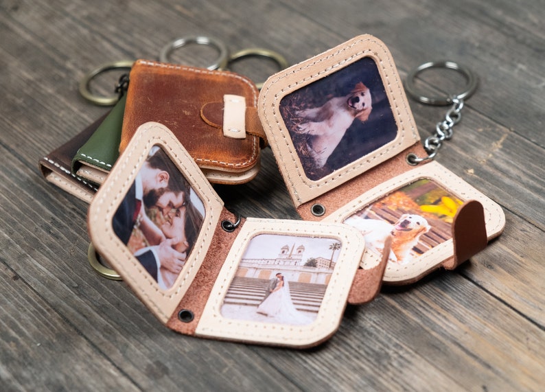 Mini Photo Album Keychain, Personalized Gift, Gift for Her, Him, Personalized Photo Album Keyring, Mother Day's Gift, Gift For Mom image 1