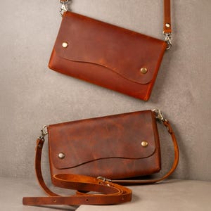 Leder kleine Umhängetasche, Damen Leder Geldbörse, Clutch, kleine Ledertasche, minimalistische Damen Umhängetasche, Geschenk für sie, Sommertasche