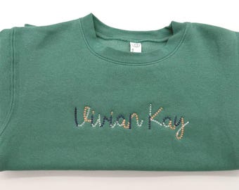 Personalized Toddler Name Sweatshirt – Custom Script, Cozy Gift
