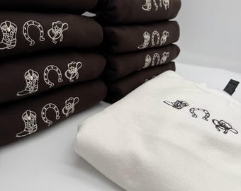 Western Icon Trio - Adult Embroidery Sweatshirt