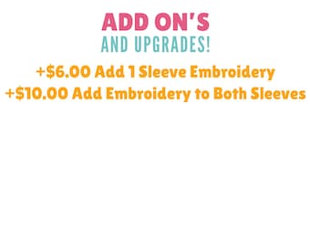 Upgrade or Add on your Order