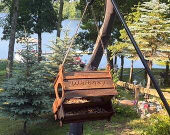 Personalized Birdhouse Gift | Custom Family Name Birdhouse | Housewarming Gift | Handmade Garden Gift | Wedding & Anniversary Gift