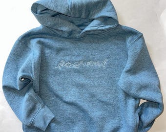 Embroidered Dinosaur Toddler Hoodie – Triceratops, Tyrannosaurus, Brachiosaurus