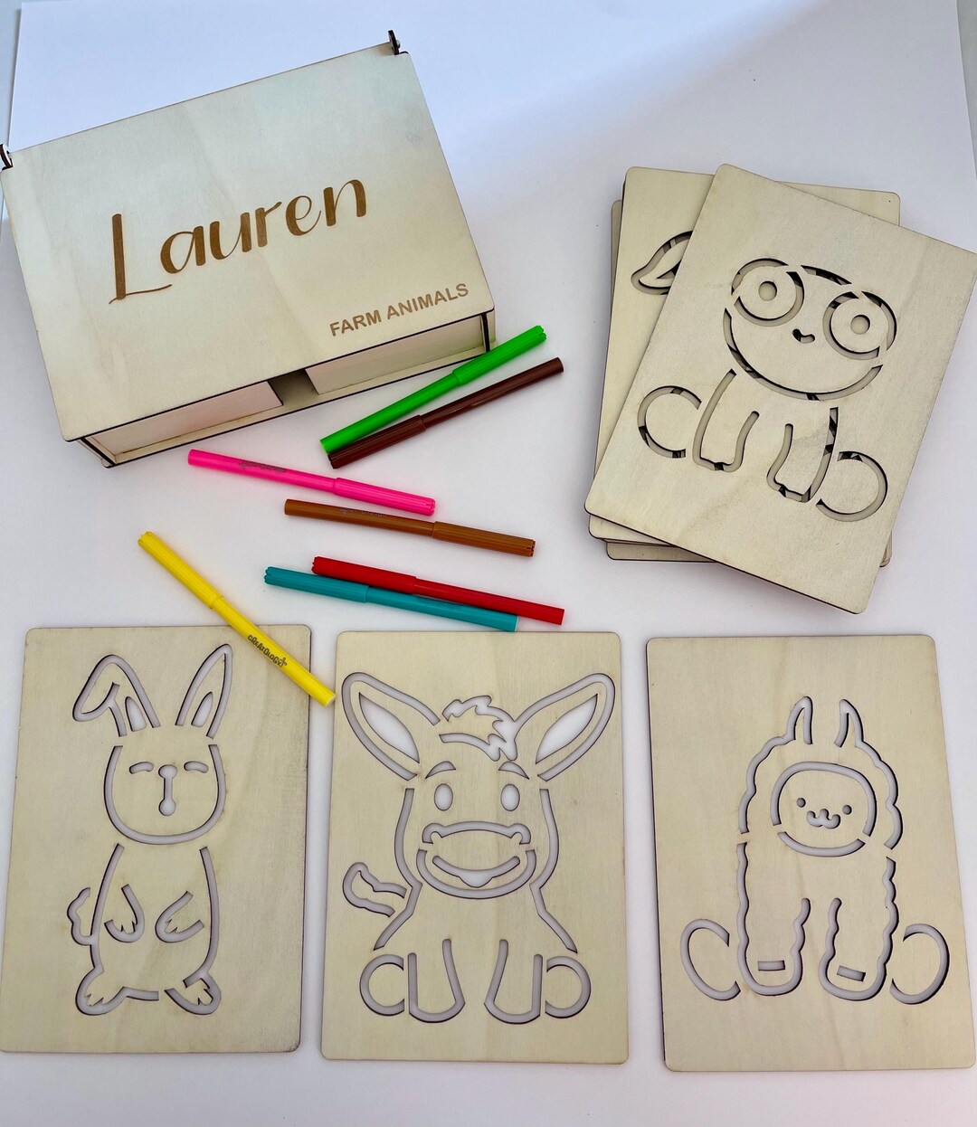 es Farmhouse Stencils Keluna Farmhouse Animal Stencils - 18 Pack Reusable  Painting Templates (Pig, Cow, Chicken \u0026 More) Stencil Stuff Stencil Brush, image size:1080x1246