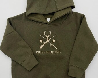 Hunting Fishing Fish Buck Toddler Sweatshirt - Outdoor Adventure Toddler Clothes