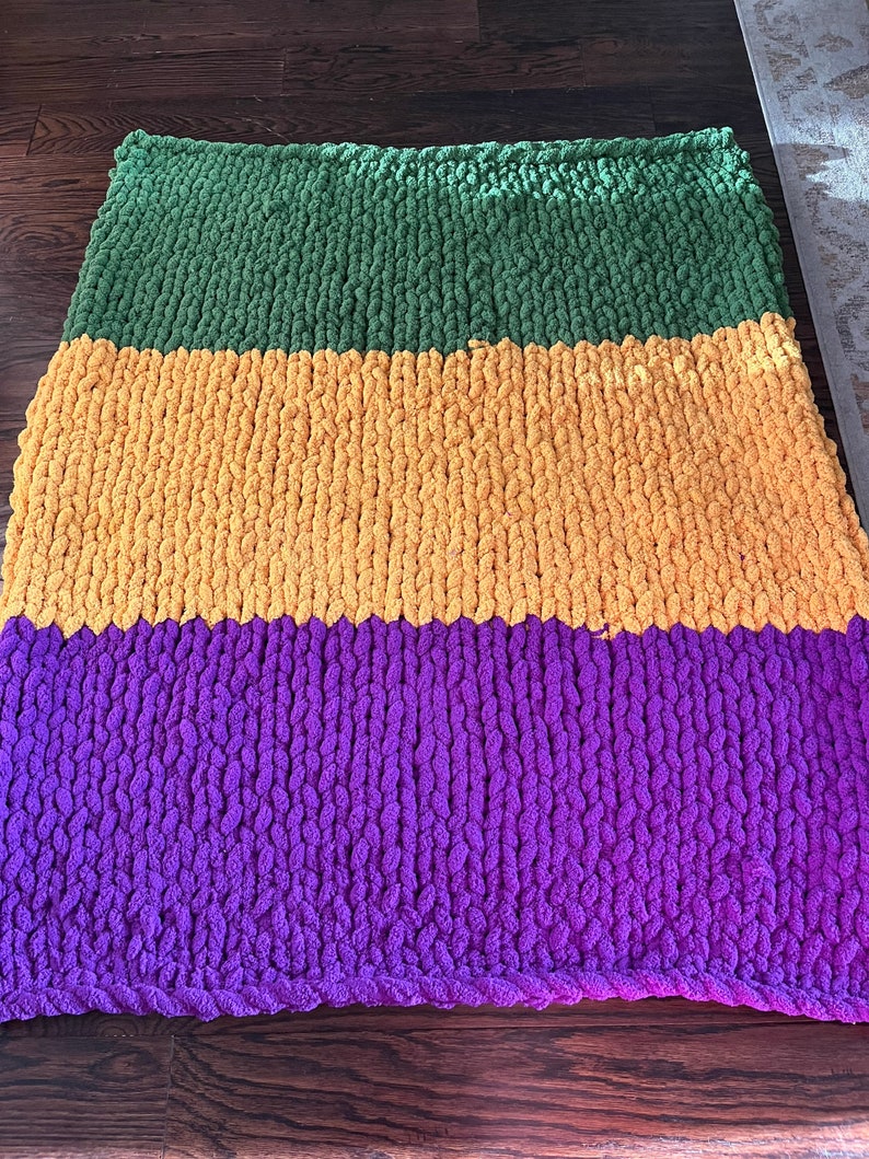 mardi gras blanket