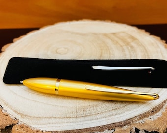 Metal Fish Point Pen with Stylish Clip, Twist Action, 3 Colors Available, Black Ink. Ideal Gift for Birthday, Corporate Promotional item.