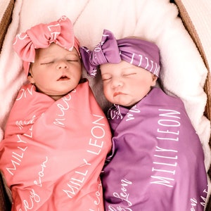 Gorro de hospital para bebé recién nacido, gorros personalizados y  personalizables para bebés, tela suave, elástica y de 2 capas, envolturas  para la