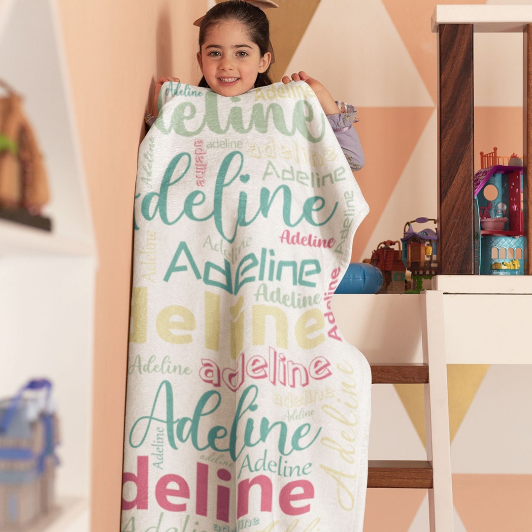 Personalized Blanket for Kids, Baby 30 X 40 20 Colors & 3 Size Options ...