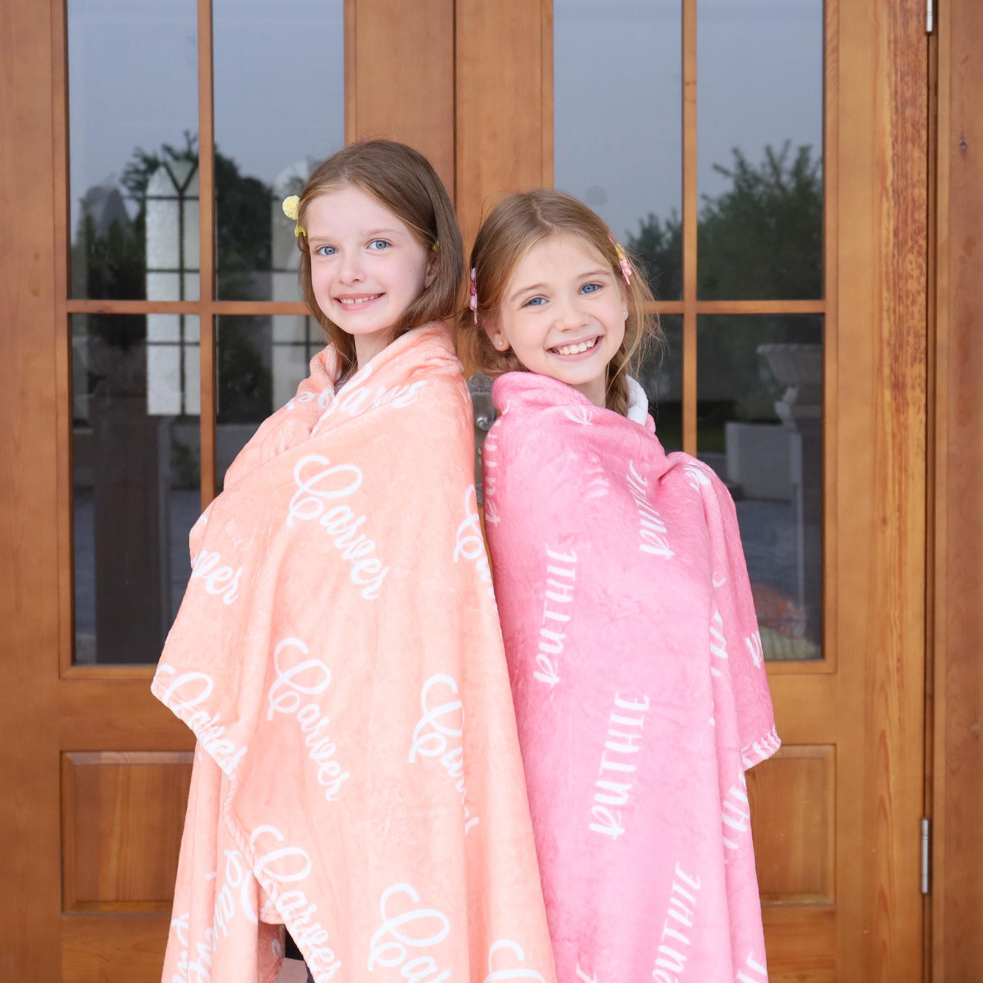 Personalized Blanket with Name for Girls/Boys, Custom Kids Name Blanket, Personalized Blanket Name Gift, Baby Shower Gift, Newborn Gift