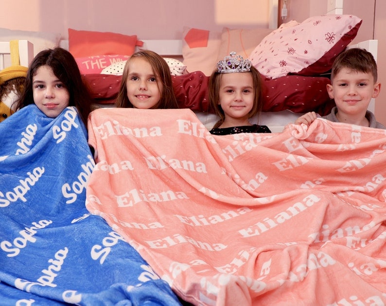 Personalized Blanket with Name | Custom Flannel Blanket for Baby/Kids/Youth/Adult | Newborn Blanket | Personalized Gift | Gifts for Kids