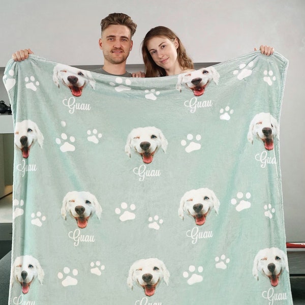 Personalized Dog Blanket | Personalized Dog lover gift | Custom Photo Blanket | Pet Photo Blanket | Photo Blanket Customized | Name Blankets