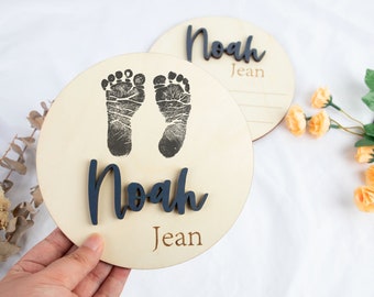 Baby Birth Announcement Sign/ Baby Name Sign for HospitalWooden Birth Stat Sign/ Custom 3D Newborn Baby Photo Prop/ Newborn Photo Keepsake