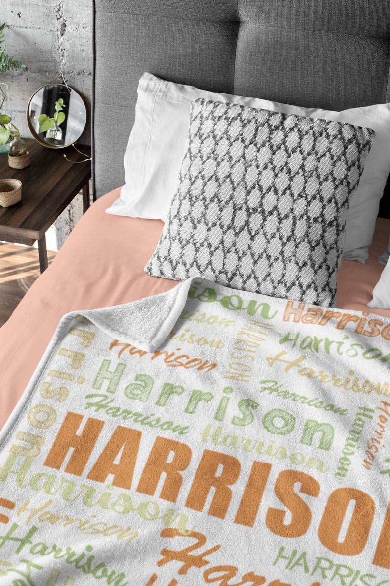 Personalized Blanket for Kids Baby 30 X 40 20 Colors & 3 Etsy
