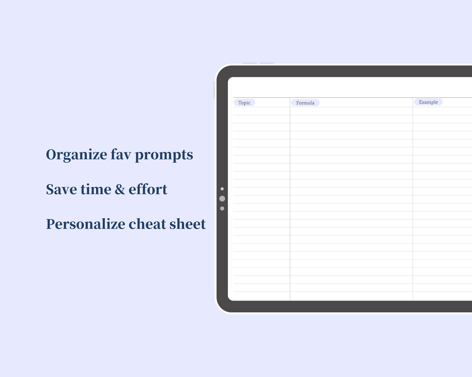 Chatgpt Prompt Cheat Sheet Templates Note-taking Templates - Etsy