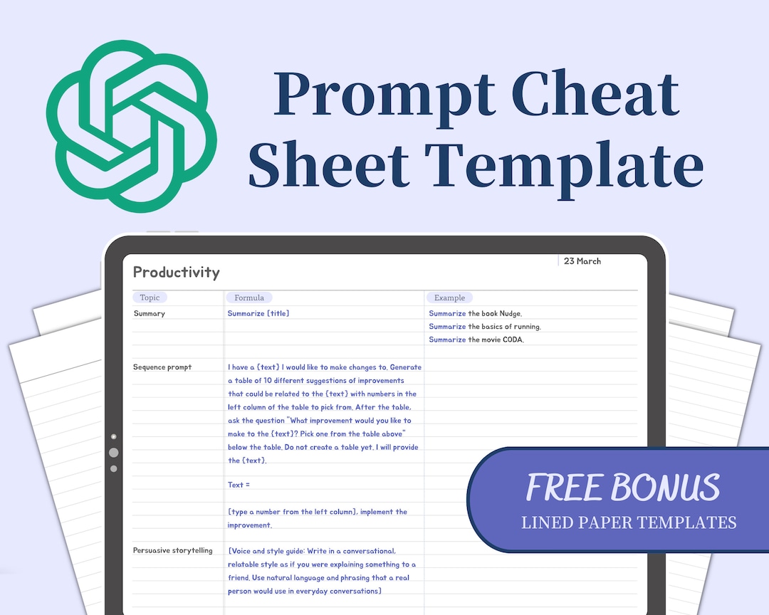 Chatgpt Prompt Cheat Sheet Templates Note taking Templates Etsy chatgpt-prompt-cheat-sheet-templates-note-taking-templates-etsy