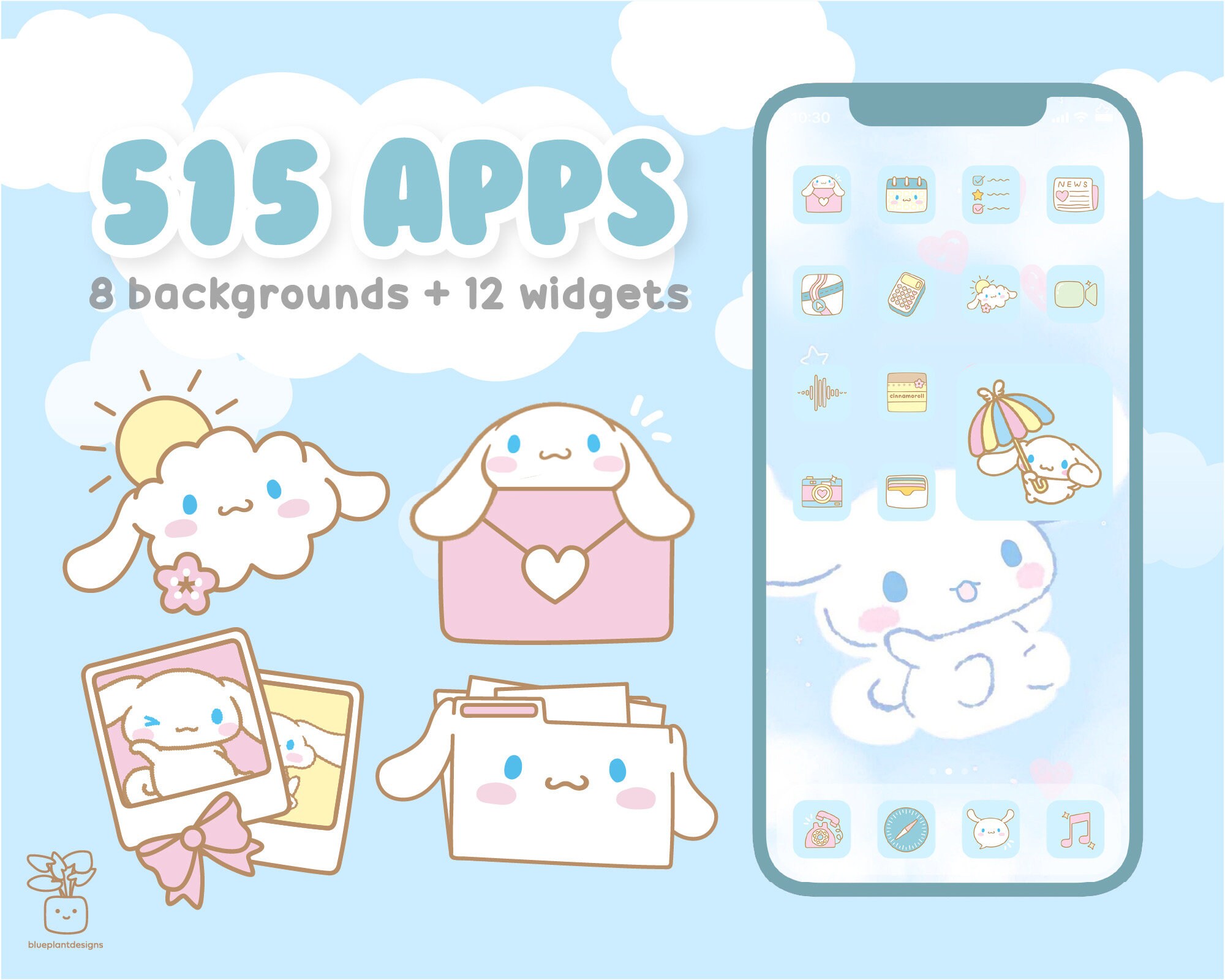 Adorable Cinnamoroll Icons for a Delightful Aesthetic