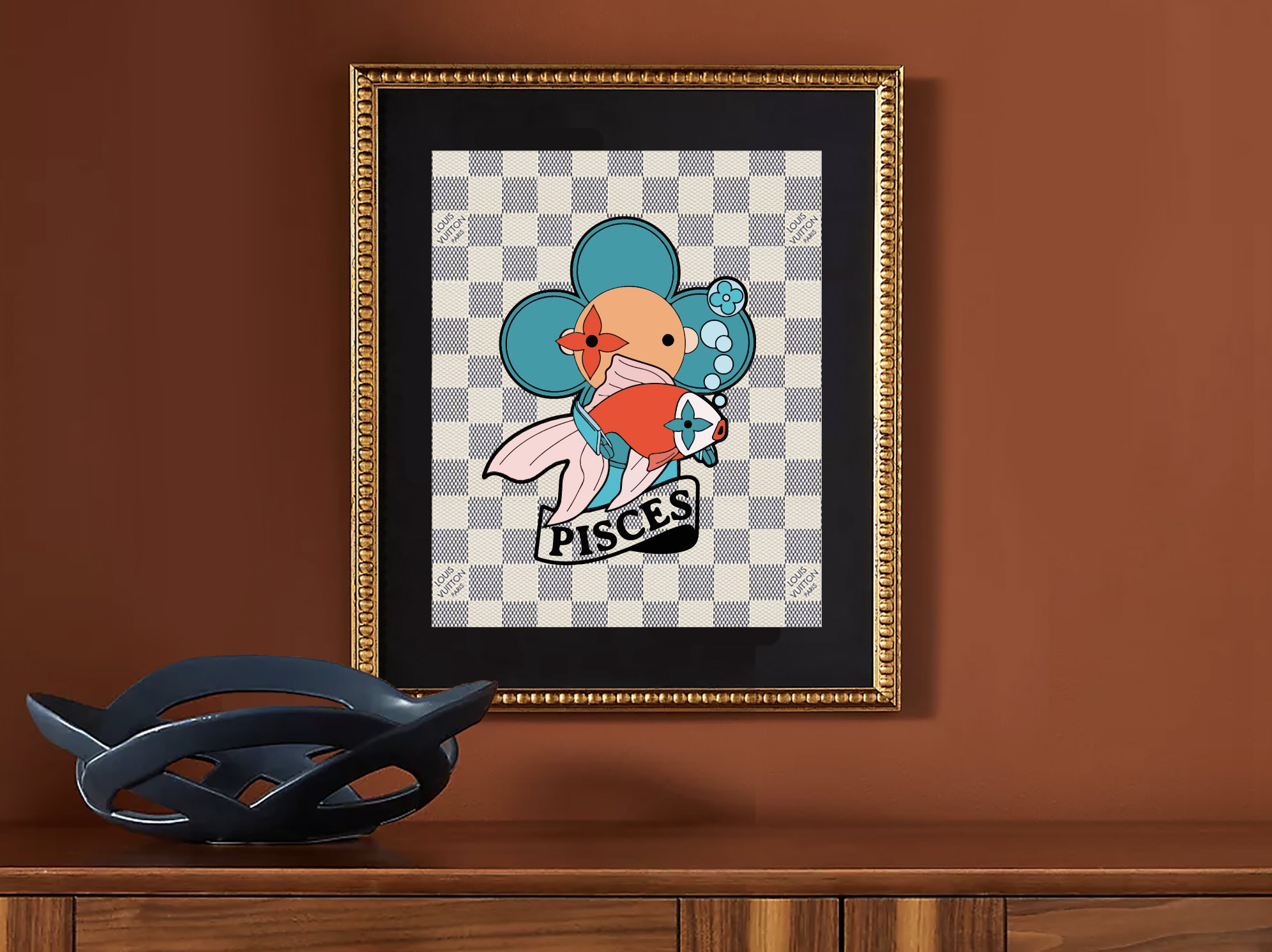 Aries Astrology Louis Vuitton Vivienne Poster - Etsy