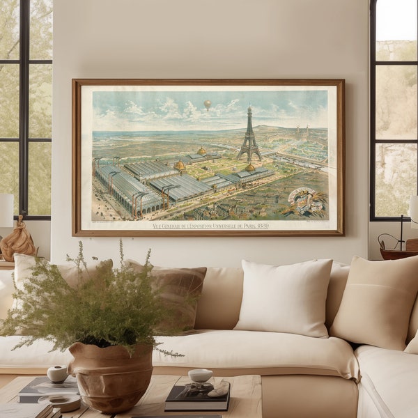 TV Digital Art | Paris Eiffel Tower Vintage | Samsung Frame TV 4k Digital Download High Res