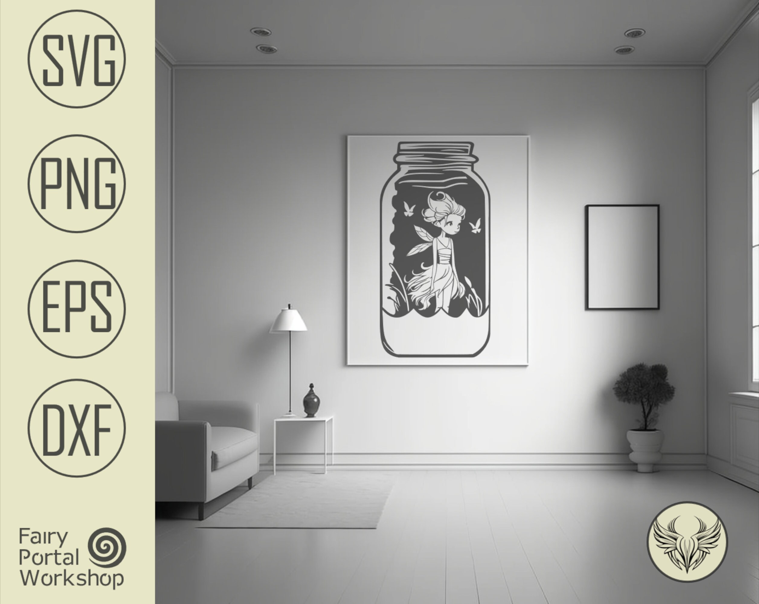 Fairy Focus SVG |line Art |PNG |cut File Clipart Vector Digital Dxf Png ...