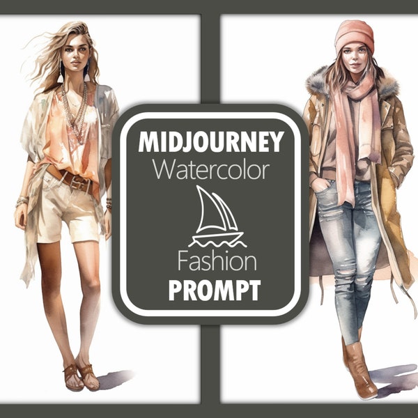 Watercolor Fashion prompt| |Midjourney prompt |AI prompt |Prompt guide